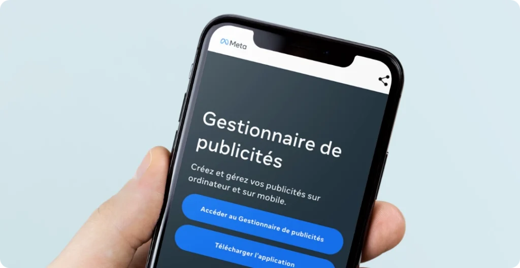 Interface Meta Ads affichant les KPI d'une campagne e-commerce